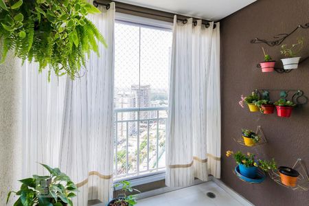 Varanda da Sala de apartamento para alugar com 2 quartos, 52m² em Vila Augusta, Guarulhos