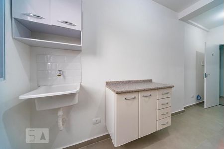 Área de Serviço de kitnet/studio para alugar com 1 quarto, 18m² em Vila Linda, Santo André