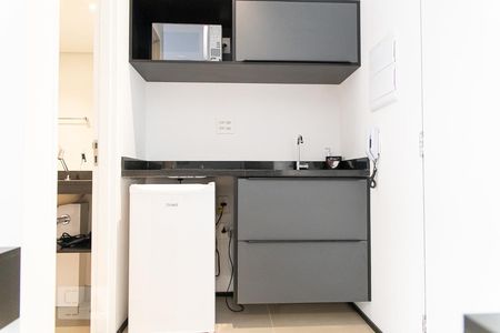 Cozinha de kitnet/studio à venda com 1 quarto, 33m² em Vila Buarque, São Paulo