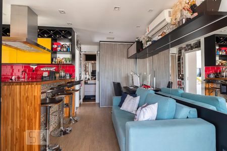 Sala de apartamento à venda com 1 quarto, 40m² em Jardim Paulista, São Paulo