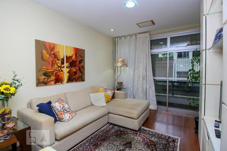 Sala de Estar de apartamento à venda com 3 quartos, 120m² em Botafogo, Rio de Janeiro