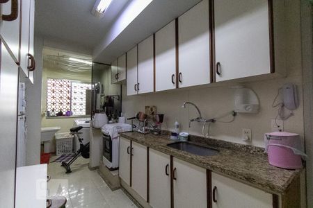 Cozinha de apartamento à venda com 3 quartos, 65m² em Laranjeiras, Rio de Janeiro