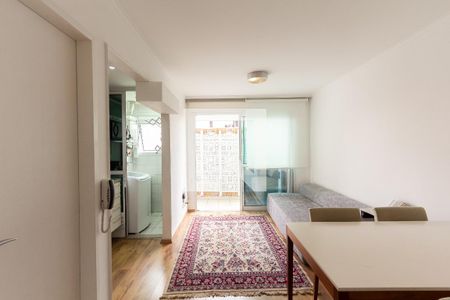 Sala de apartamento para alugar com 1 quarto, 60m² em Vila Nova Conceição, São Paulo