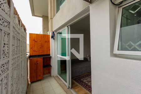 Varanda da Sala de apartamento à venda com 1 quarto, 60m² em Vila Nova Conceição, São Paulo