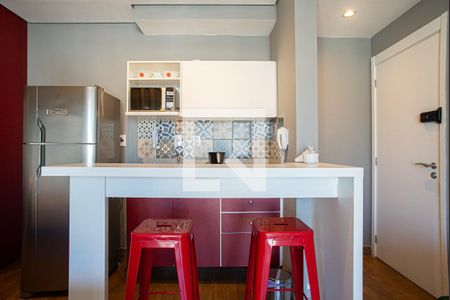 Cozinha de kitnet/studio para alugar com 1 quarto, 41m² em Consolação, São Paulo