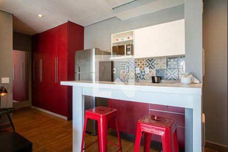 Cozinha de kitnet/studio para alugar com 1 quarto, 41m² em Consolação, São Paulo