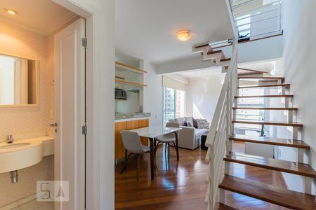 Apartamento para alugar com 100m², 1 quarto e 2 vagasSala - Entrada do imóvel