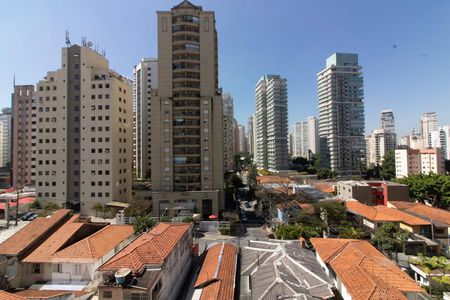 Vista Sala de apartamento à venda com 3 quartos, 87m² em Vila Nova Conceição, São Paulo