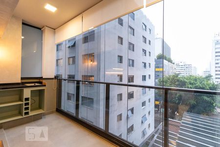 Varanda de apartamento à venda com 1 quarto, 55m² em Pinheiros, São Paulo
