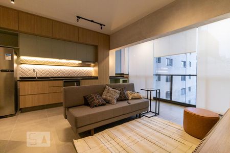 Sala de apartamento à venda com 1 quarto, 55m² em Pinheiros, São Paulo