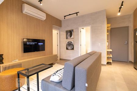 Sala de apartamento à venda com 1 quarto, 55m² em Pinheiros, São Paulo