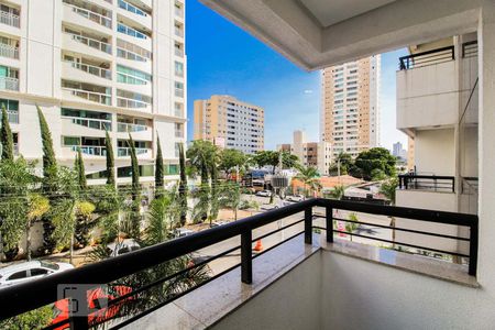 Varanda da Sala - Vista de apartamento para alugar com 1 quarto, 33m² em Alto da Glória , Goiânia
