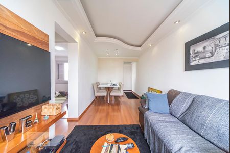Sala de apartamento à venda com 2 quartos, 57m² em Vila Valparaíso, Santo André
