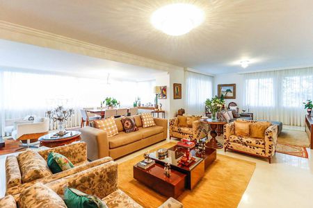 Sala de estar de apartamento à venda com 4 quartos, 440m² em Jardim Bélgica, São Paulo