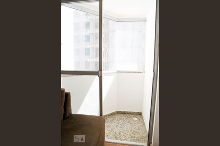 Varanda da Sala de apartamento à venda com 1 quarto, 43m² em Vila Clementino, São Paulo