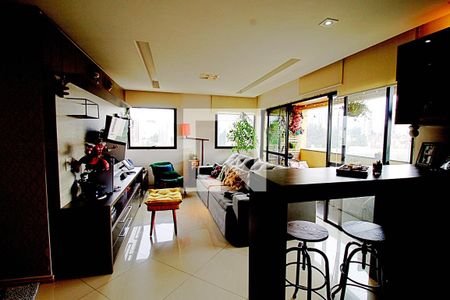 Sala  de apartamento à venda com 3 quartos, 166m² em Paraíso do Morumbi, São Paulo