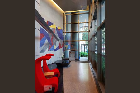 Studio à venda com 40m², 1 quarto e 1 vagaHall Social