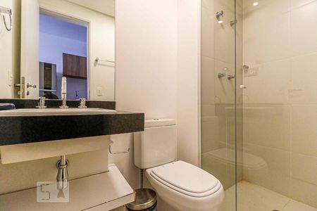 Banheiro de kitnet/studio à venda com 1 quarto, 40m² em Vila Cordeiro, São Paulo