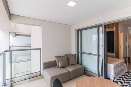 Varanda de kitnet/studio à venda com 1 quarto, 40m² em Vila Cordeiro, São Paulo