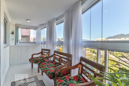 Varanda da Sala de apartamento à venda com 2 quartos, 69m² em Barra da Tijuca, Rio de Janeiro