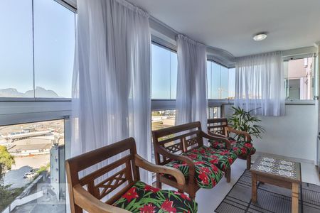 Varanda da Sala de apartamento à venda com 2 quartos, 69m² em Barra da Tijuca, Rio de Janeiro