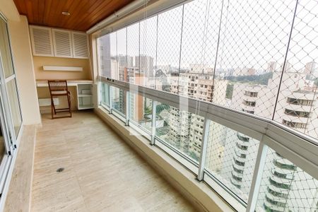 Varanda da Sala de apartamento à venda com 3 quartos, 128m² em Vila Andrade, São Paulo