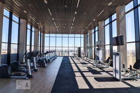 Studio para alugar com 31m², 1 quarto e 1 vaga Studio para alugar com 31m², 1 quarto e 1 vagaAcademia