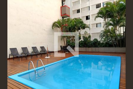 Área comum de kitnet/studio para alugar com 1 quarto, 30m² em Cerqueira César, São Paulo