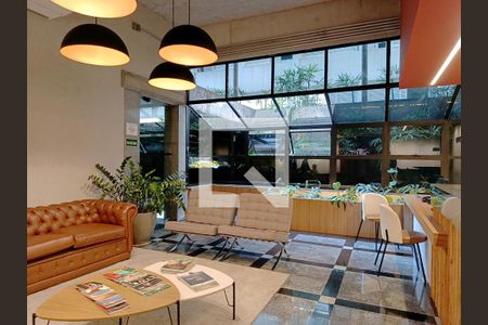 Área comum de kitnet/studio para alugar com 1 quarto, 30m² em Cerqueira César, São Paulo