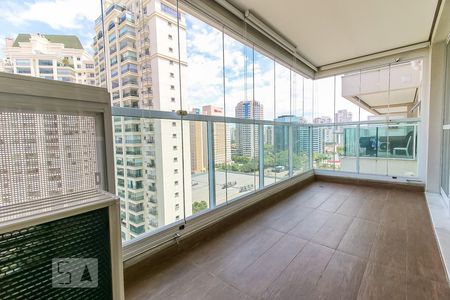 Varanda da Sala de kitnet/studio à venda com 1 quarto, 50m² em Vila Gertrudes, São Paulo