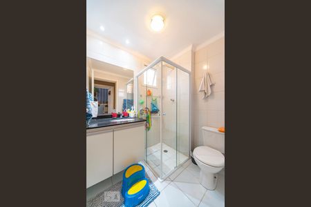 Banheiro  de apartamento à venda com 3 quartos, 96m² em Campestre, Santo André