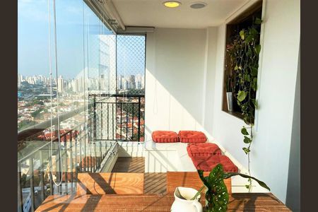 Varanda da Sala de apartamento à venda com 2 quartos, 71m² em Jardim da Glória, São Paulo