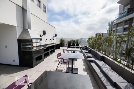 Studio para alugar com 35m², 1 quarto e 1 vagaChurrasqueira