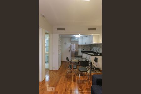 Cozinha de apartamento para alugar com 1 quarto, 33m² em Jardim Paulista, São Paulo
