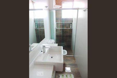 Banheiro da Suíte de apartamento à venda com 3 quartos, 100m² em Coração Eucarístico, Belo Horizonte