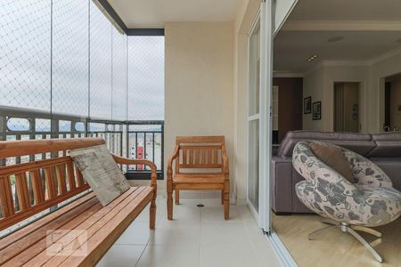 Varanda da Sala de apartamento à venda com 3 quartos, 145m² em Vila Ipojuca, São Paulo
