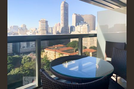 Varanda de kitnet/studio à venda com 1 quarto, 38m² em Santa Efigênia, São Paulo