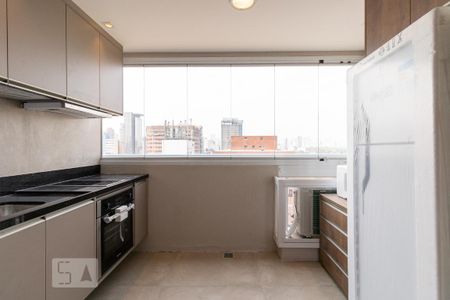 Cozinha de kitnet/studio para alugar com 1 quarto, 27m² em Jardim Paulistano, São Paulo