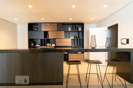 Espaço gourmet  de kitnet/studio para alugar com 1 quarto, 27m² em Jardim Paulistano, São Paulo