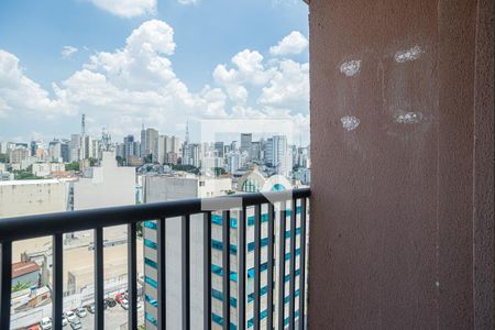 Varanda da Sala de apartamento à venda com 1 quarto, 33m² em Bela Vista, São Paulo
