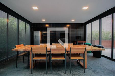 Studio para alugar com 25m², 1 quarto e sem vaga Studio para alugar com 25m², 1 quarto e sem vagaÁrea comum - Churrasqueira