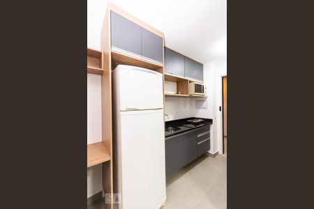 Cozinha de kitnet/studio para alugar com 1 quarto, 25m² em Cerqueira César, São Paulo