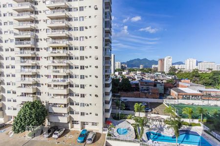Varanda da Sala vista de apartamento para alugar com 1 quarto, 40m² em Jacarepaguá, Rio de Janeiro