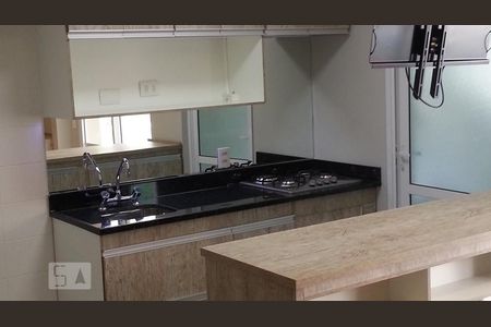 Cozinha de kitnet/studio à venda com 1 quarto, 46m² em Centro, São Paulo