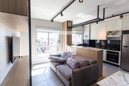 Sala de apartamento à venda com 1 quarto, 48m² em Lourdes, Belo Horizonte