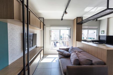 Sala de apartamento à venda com 1 quarto, 48m² em Lourdes, Belo Horizonte