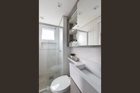 Banheiro da Suíte de apartamento para alugar com 2 quartos, 50m² em Vila Bertioga, São Paulo