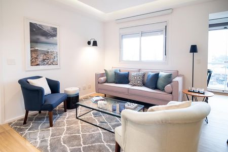 Sala de apartamento para alugar com 1 quarto, 69m² em Brooklin Paulista, São Paulo