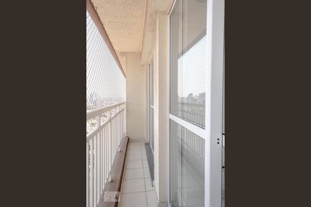 Varanda da sala de apartamento para alugar com 1 quarto, 32m² em Brás, São Paulo