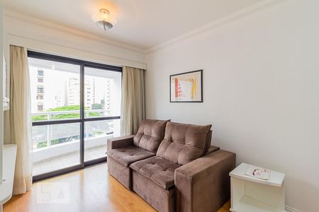 Sala de apartamento à venda com 1 quarto, 41m² em Indianópolis, São Paulo